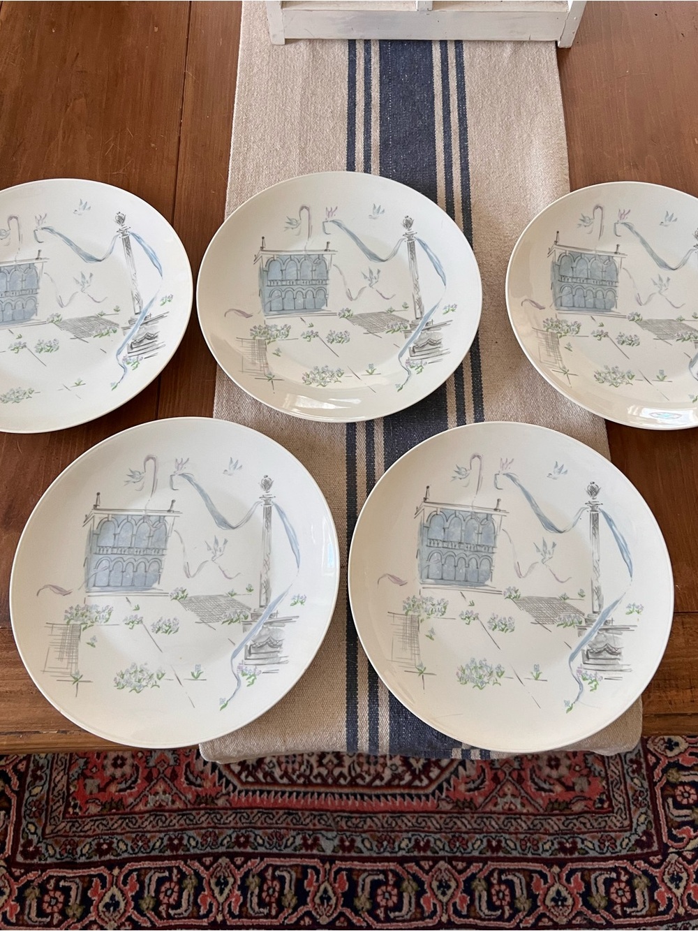 Lot Of 5 Rosenthal Continental Raymond Loewy Plaza - 10.5" Dinner Plates